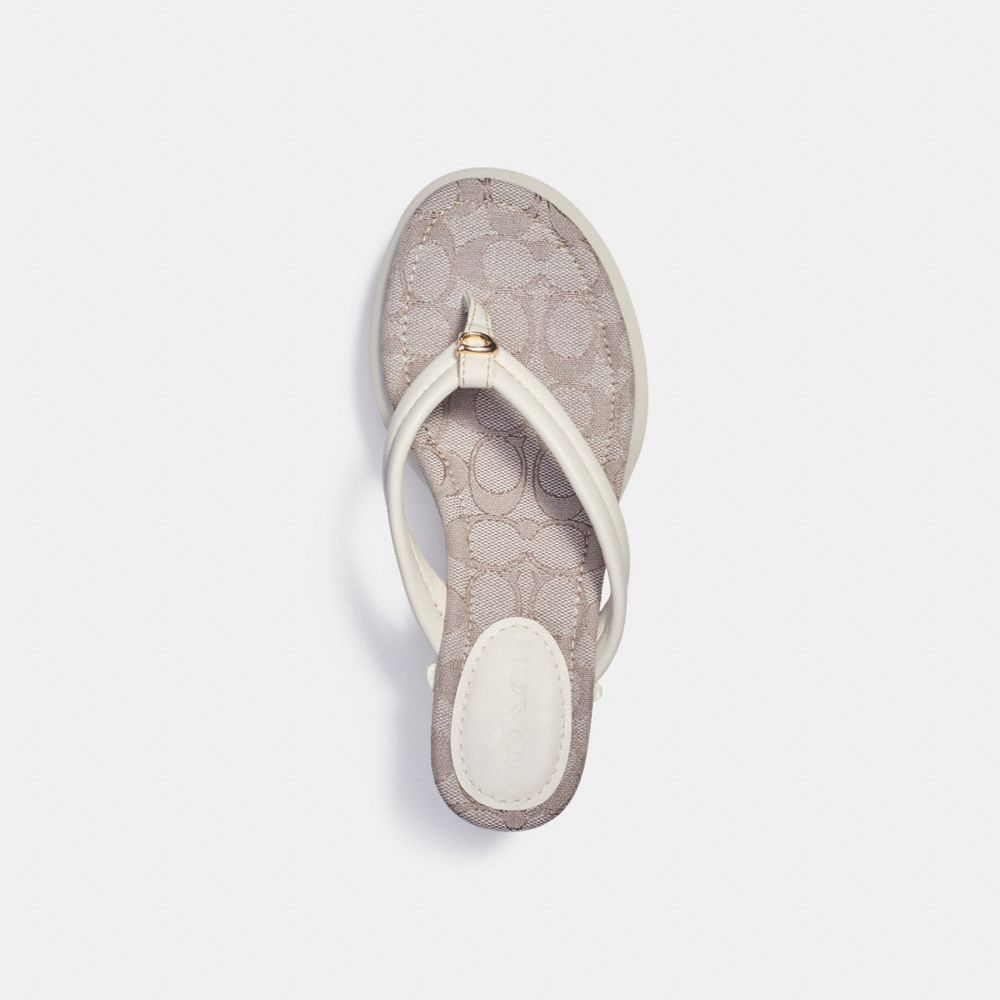coach platform flip flops