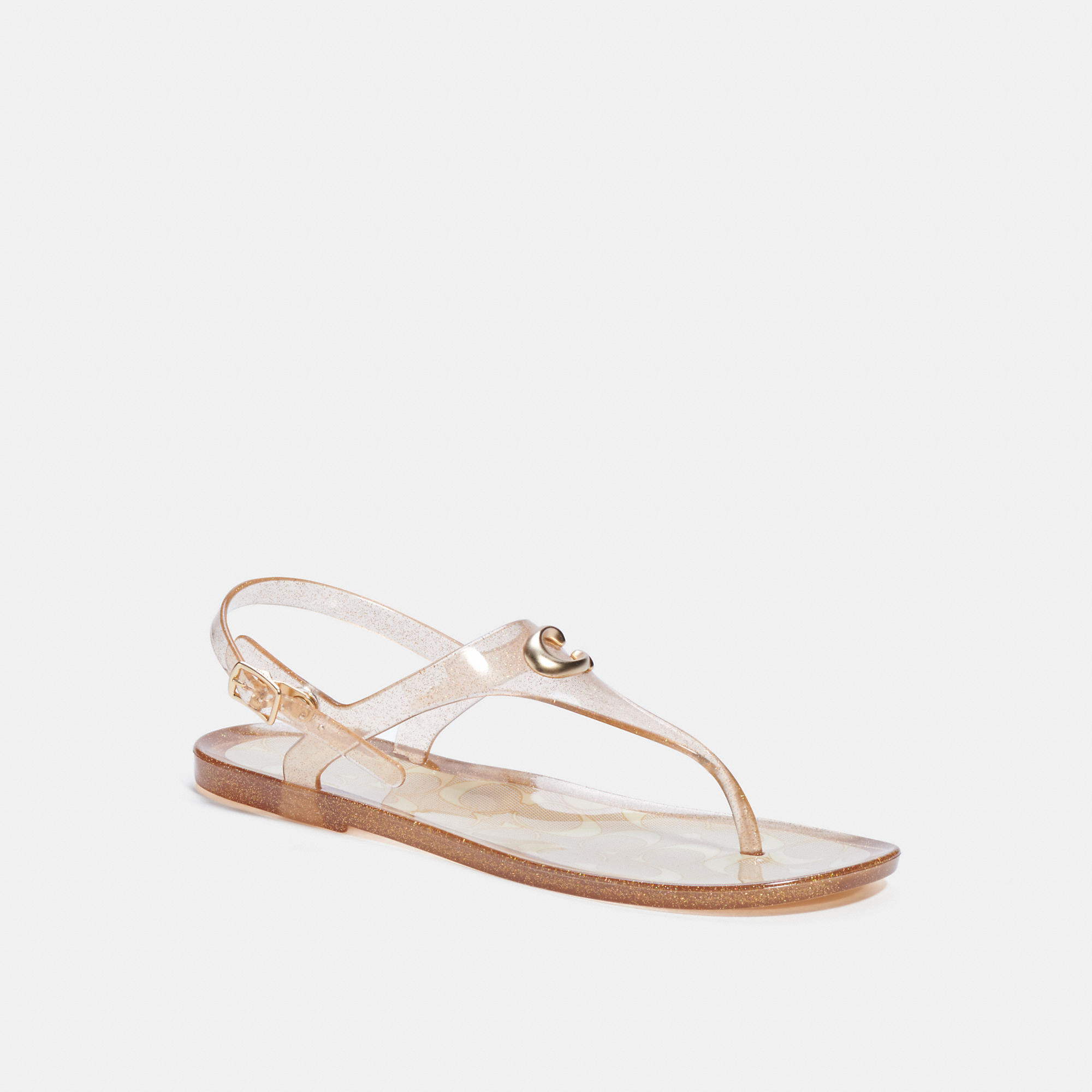 Coach Outlet Women's Natalee Jelly Sandal In Gold | ModeSens