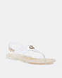 COACH®,NATALEE JELLY SANDAL,Rubber,Clear,Front View