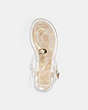 COACH®,NATALEE JELLY SANDAL,Rubber,Clear,Inside View,Top View
