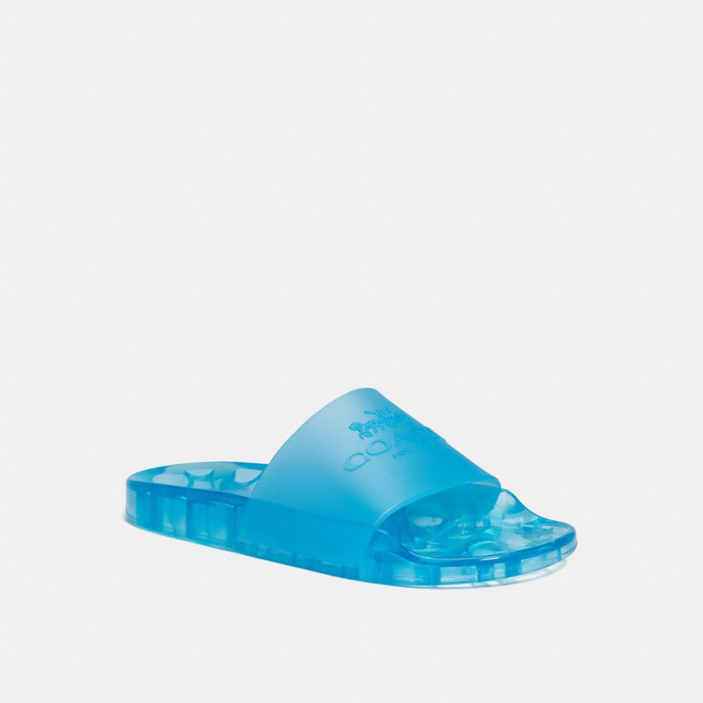 coach women's ulyssa translucent pool slides