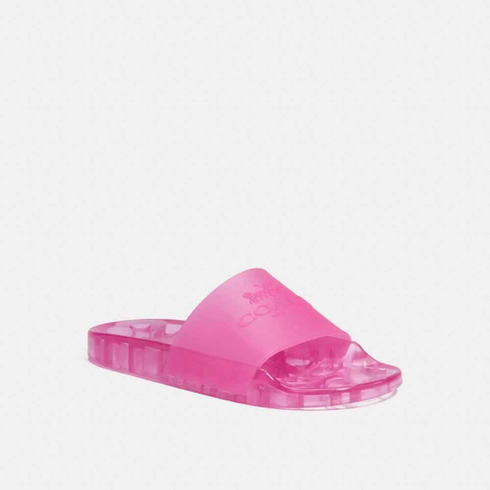 coach women's ulyssa translucent pool slides