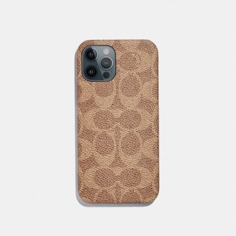 Iphone 12 Pro Case In Signature Canvas COACH®