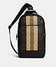 Graham Pack In Blocked Signature Canvas With Varsity Stripe