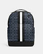 Graham Backpack In Blocked Signature Canvas With Varsity Stripe