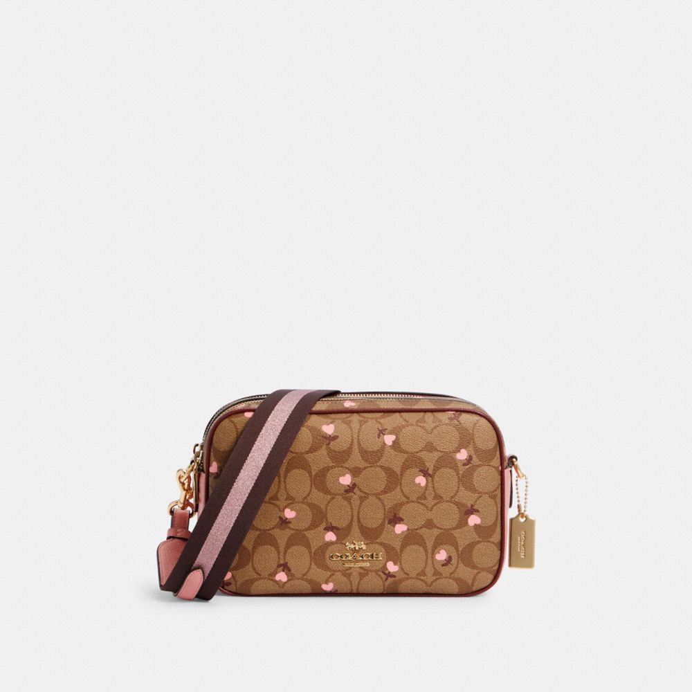 COACH® Outlet Jes Crossbody In Signature Canvas With Heart Floral Print