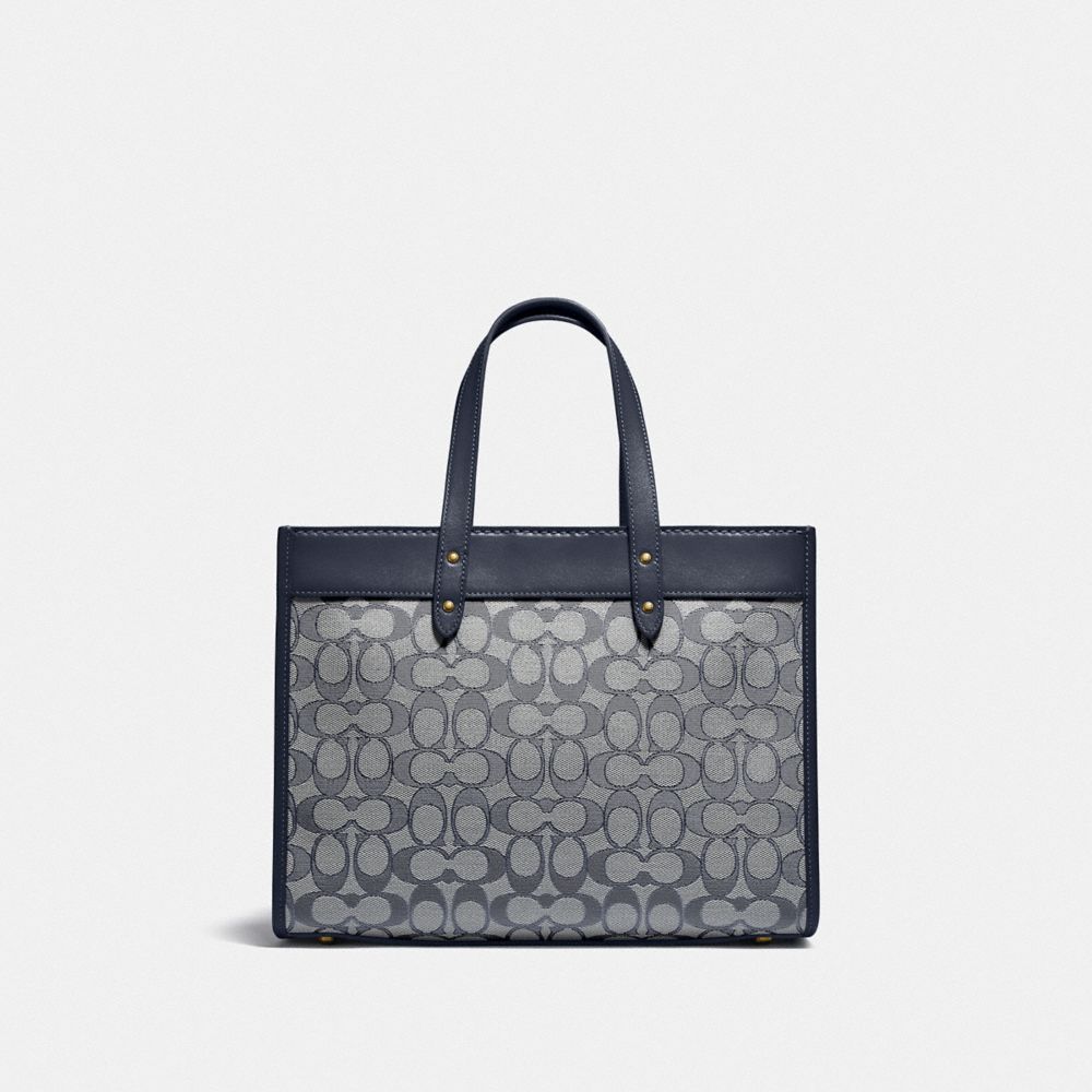 Field Tote 30 In Signature Jacquard
