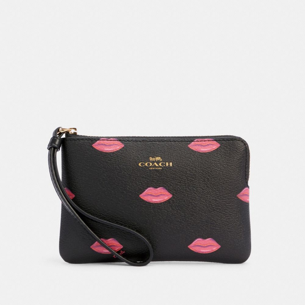 coach wallet with lips