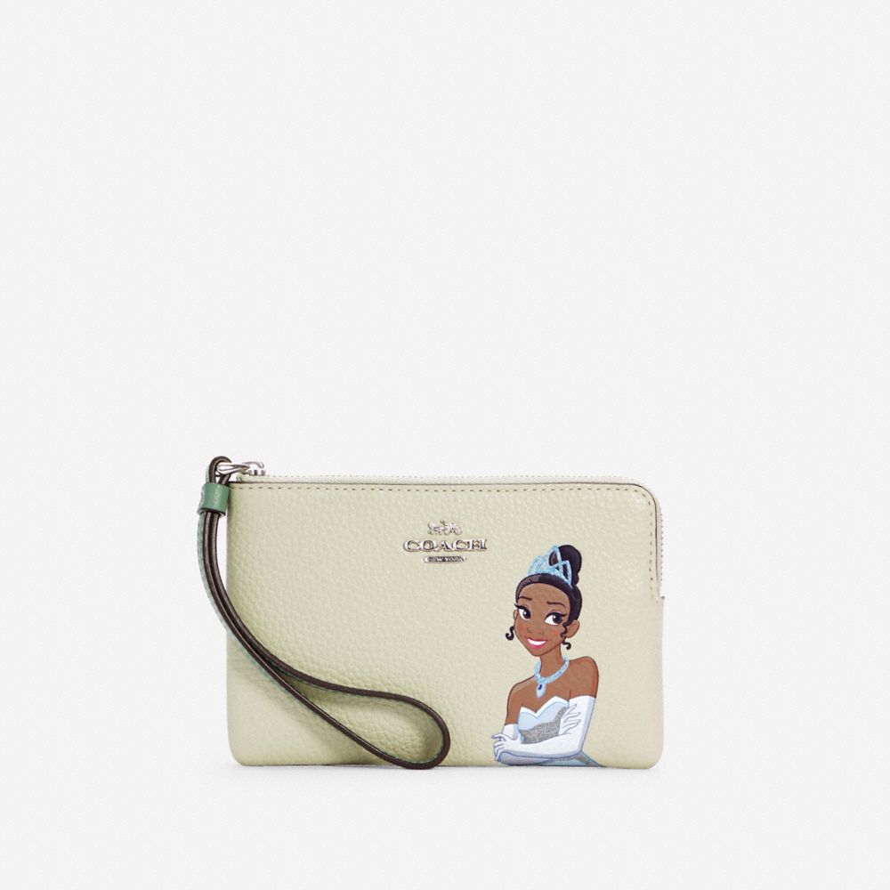 COACH® Outlet | Disney X Coach Corner Zip Wristlet With Tiana