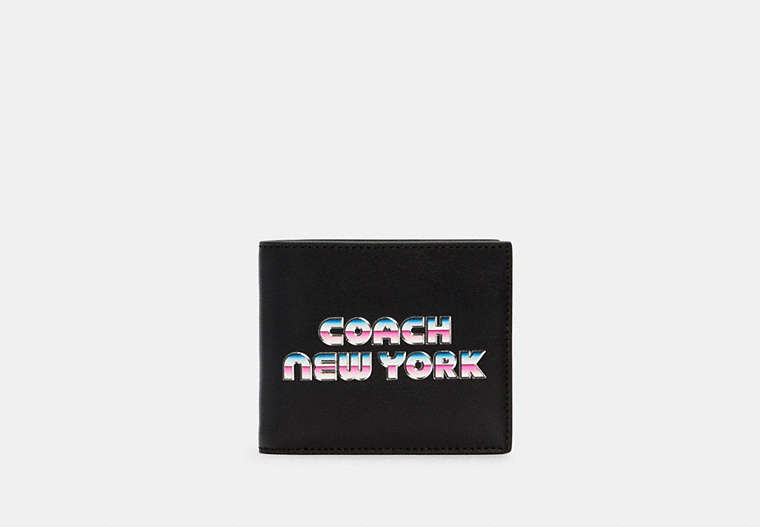 COACH® Outlet | Double Billfold Wallet With 80's New York Graphic