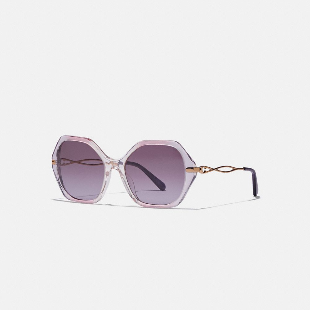 Sculpted Signature Hexagon Sunglasses