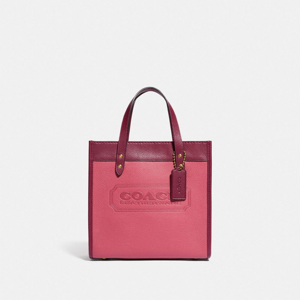 Field Tote 22 In Colorblock With Coach Badge