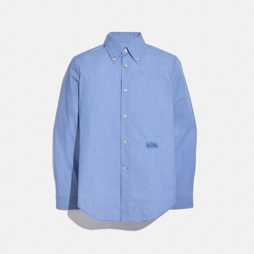 Retro Collar Long Sleeve Shirt | COACH®