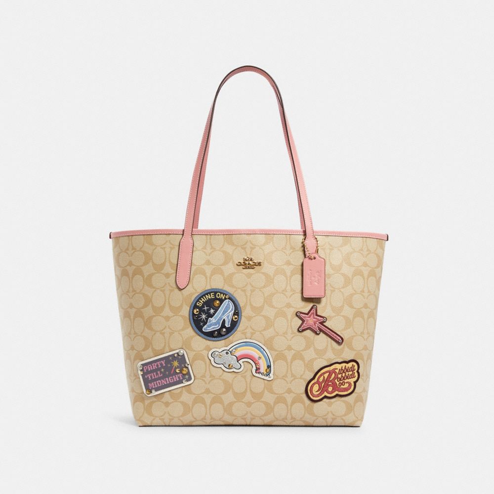 COACH® Outlet | Disney X Coach City Tote In Signature Canvas With