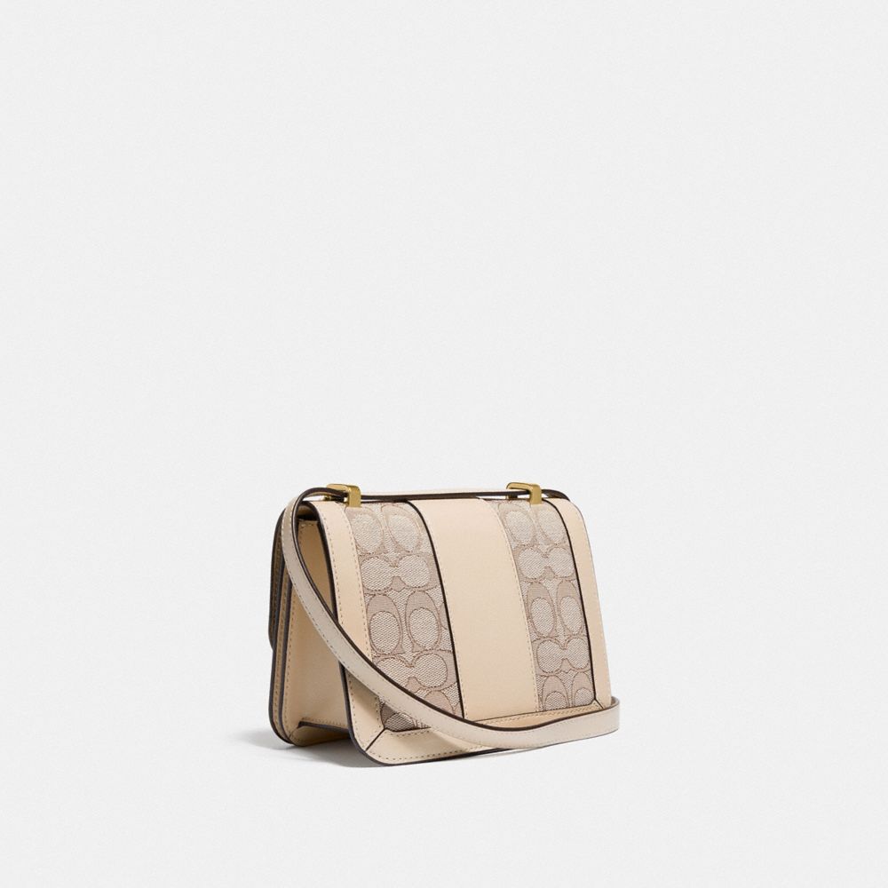 COACH® Alie Shoulder Bag 18 In Signature Jacquard With Snakeskin Detail
