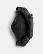 COACH®,TRACK BELT BAG IN SIGNATURE CANVAS,Metal,Medium,Gunmetal/Charcoal/Black,Inside View,Top View