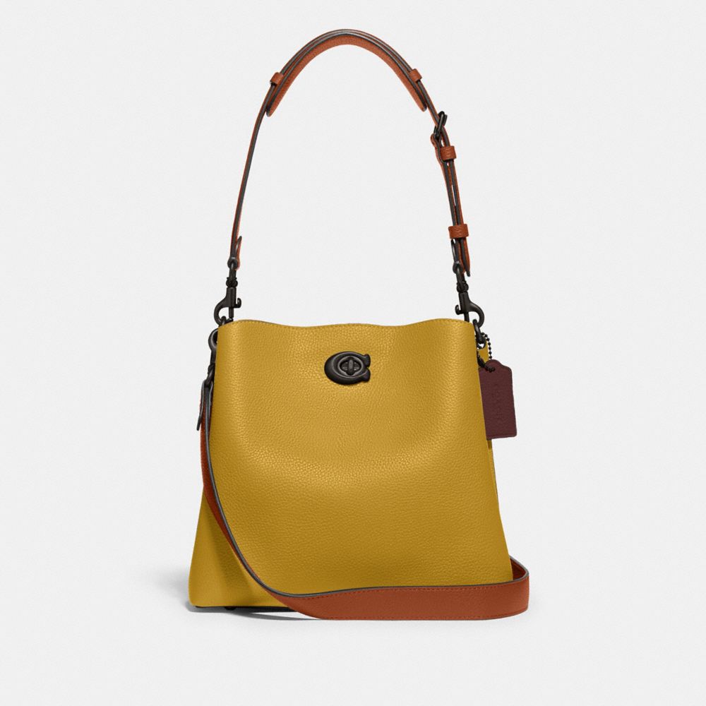 COACH 91122 - TOWN BUCKET BAG - GOLD/WASHED MAUVE