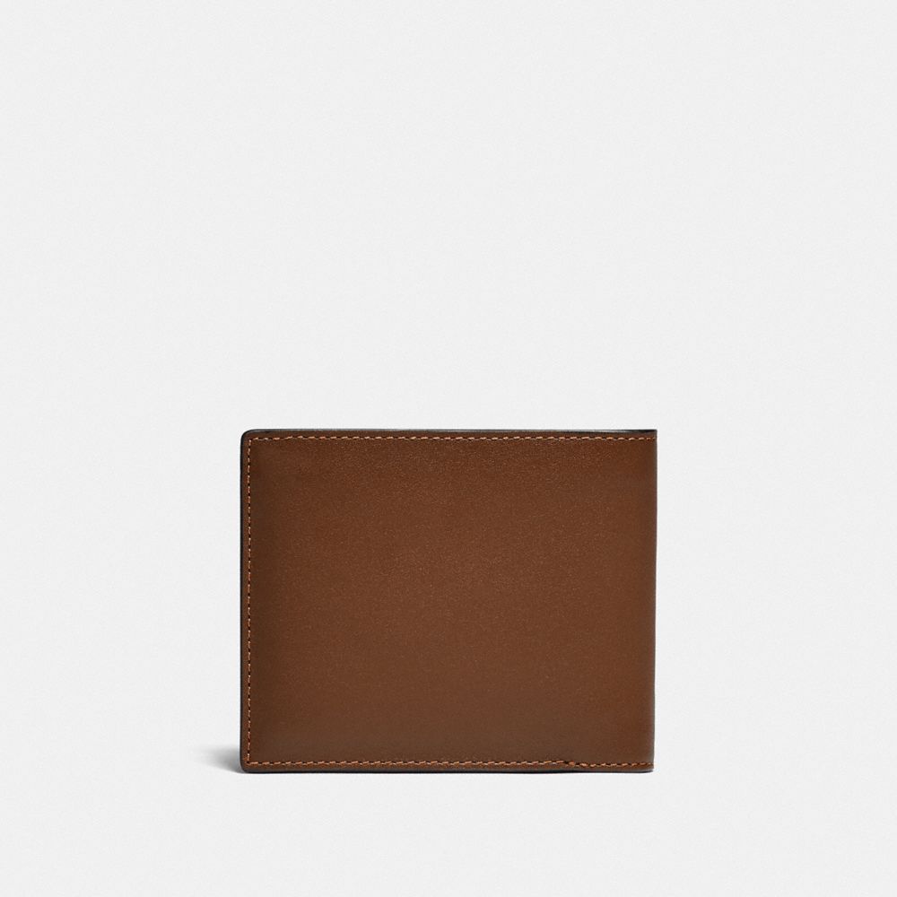 3 In 1 Wallet In Colorblock With Whipstitch