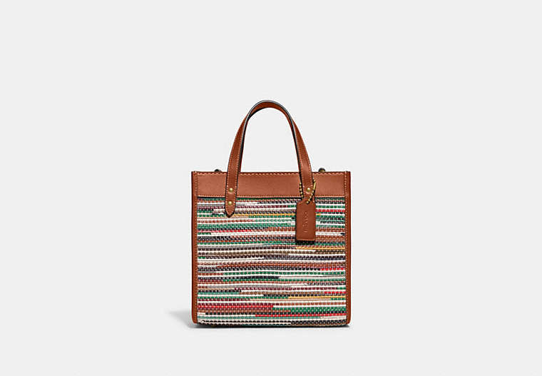 Field Tote 22 In Upwoven Leather
