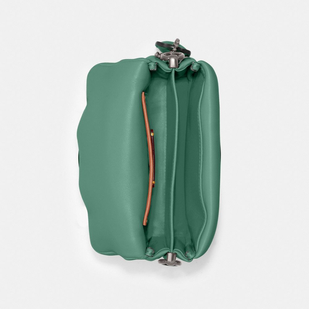 Shop Coach Pillow Tabby Shoulder Bag 18 In Green