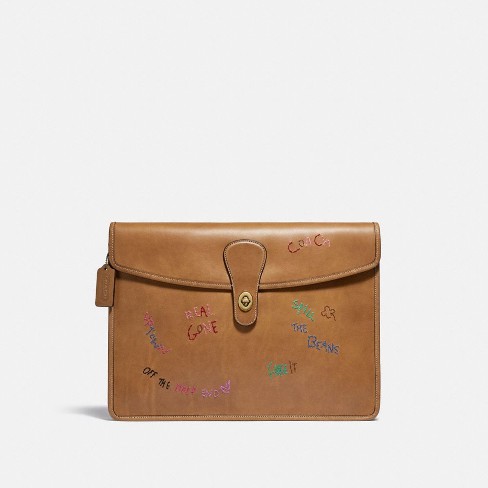 COACH® Portfolio In Original Natural Leather
