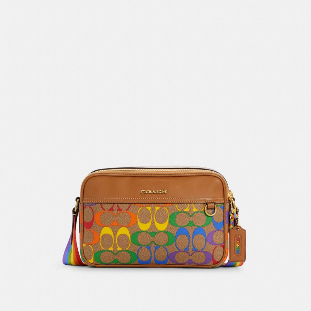 coach graham rainbow crossbody