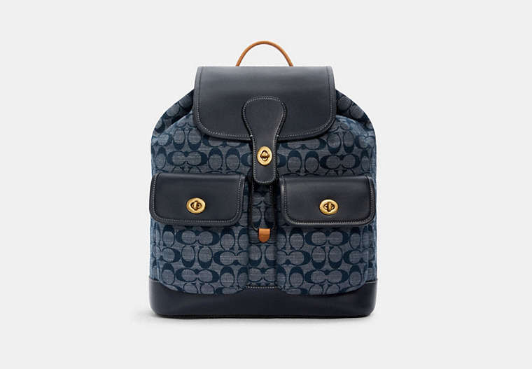 Heritage Backpack In Signature Chambray