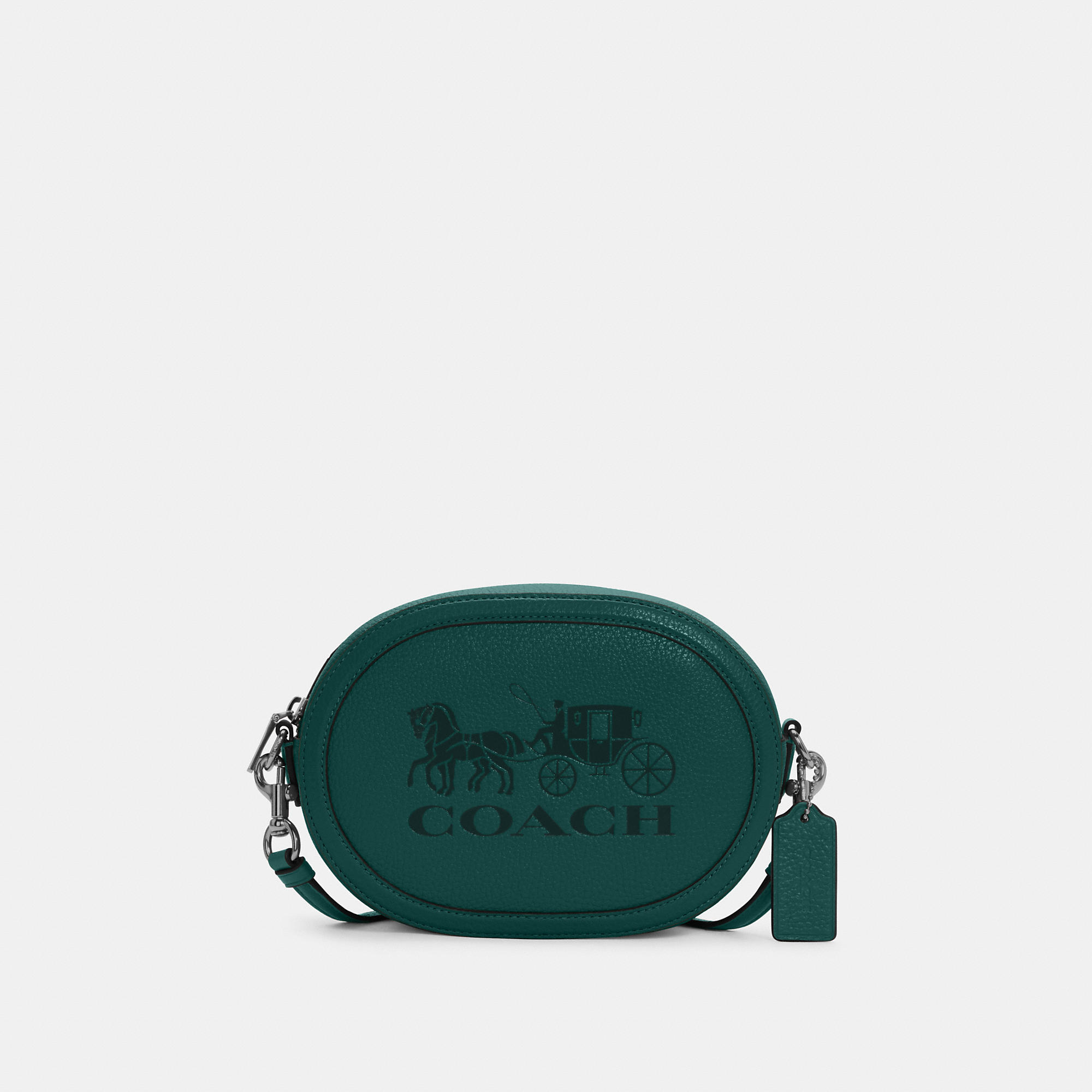 COACH Women's Camera Bag With Horse And Carriage - Gunmetal/Forest