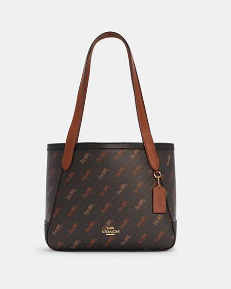 Tote 27 With Horse And Carriage Dot Print