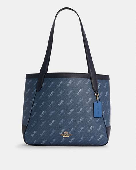 Horse And Carriage Tote With Horse And Carriage Dot Print