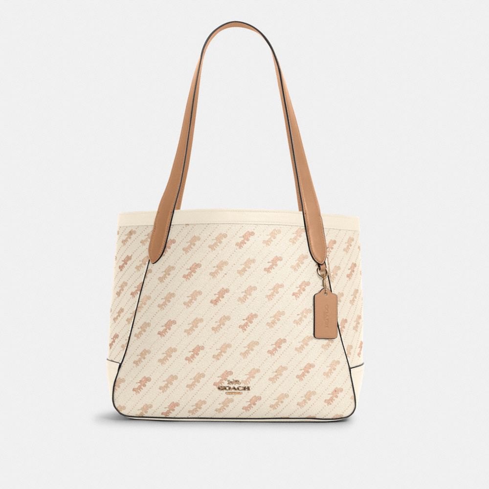 COACH® Outlet | Horse And Carriage Tote With Horse And Carriage Dot Print