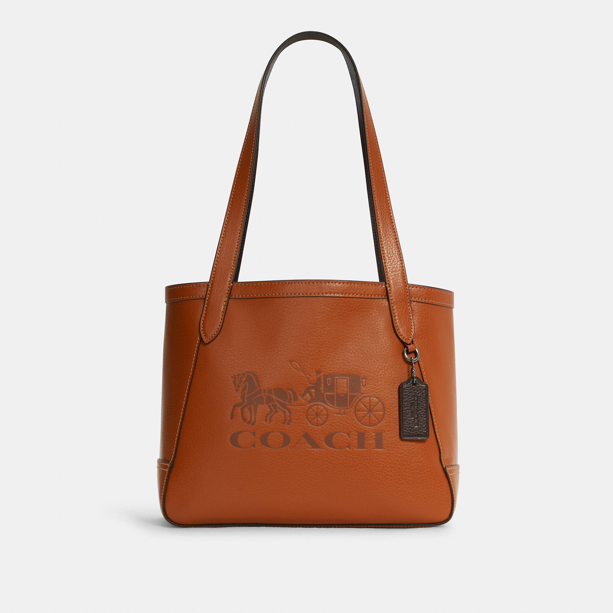 Coach Women's Tote 27 With Horse And Carriage In Gunmetal/ginger | ModeSens