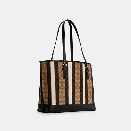 COACH® Outlet | Mollie Tote In Signature Jacquard With Stripes