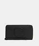 COACH®,DEMPSEY LARGE PHONE WALLET,Pebbled Leather,Mini,Gold/Black,Front View