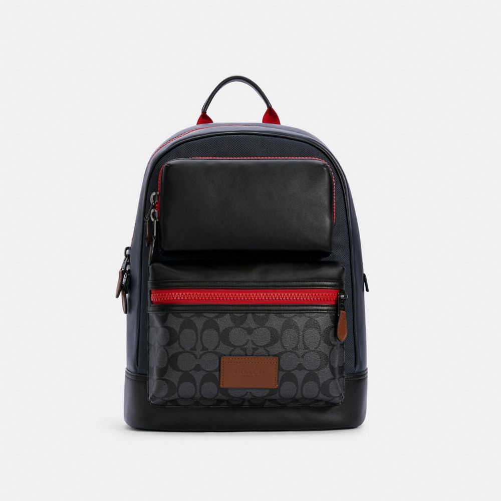 COACH® Outlet Rider Backpack In Colorblock Signature Canvas
