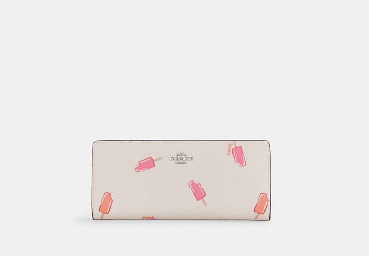 Slim Wallet With Popsicle Print
