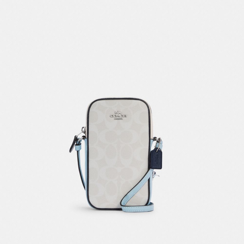 COACH® Outlet North/South Zip Crossbody In Colorblock Signature Canvas