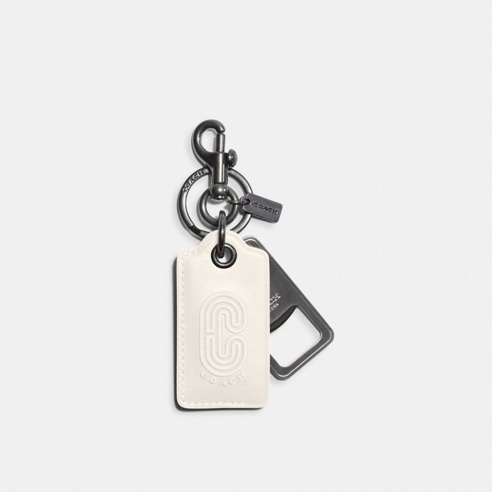 COACH® Outlet | Bottle Opener Key Fob With Coach Patch