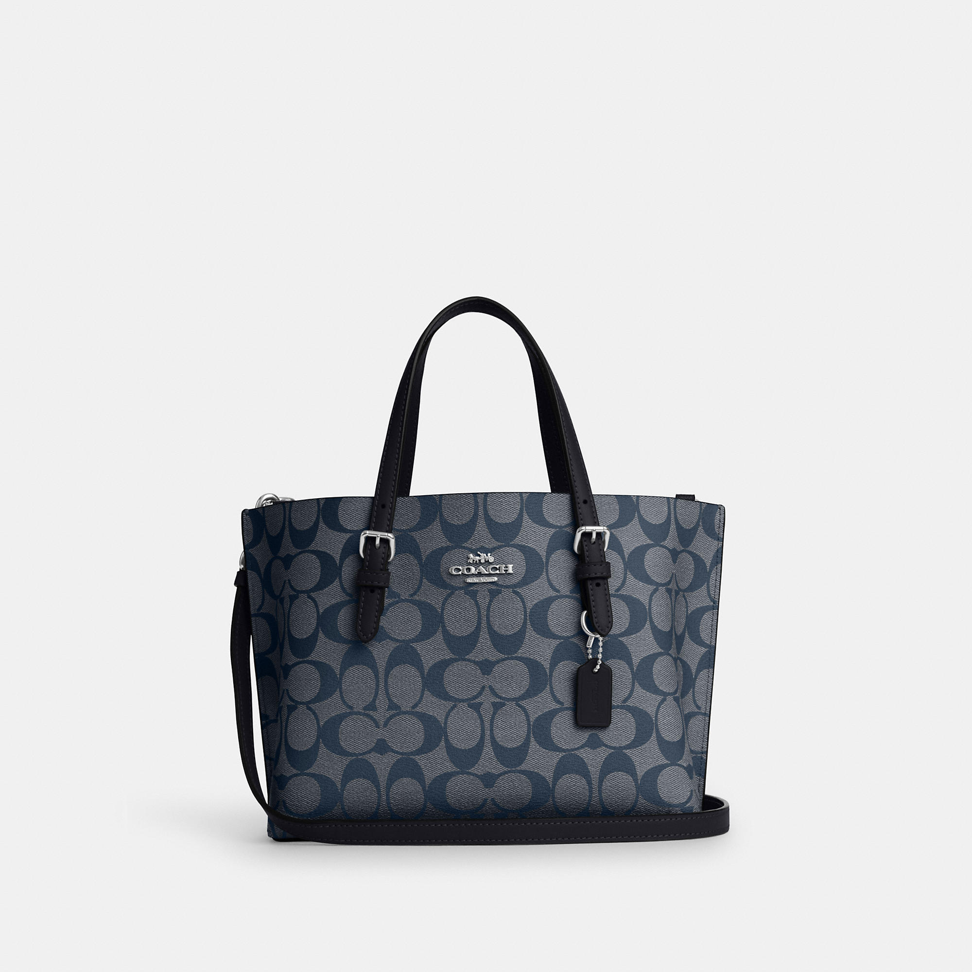 Coach Outlet Mollie Tote 25 In Signature Canvas In Blue