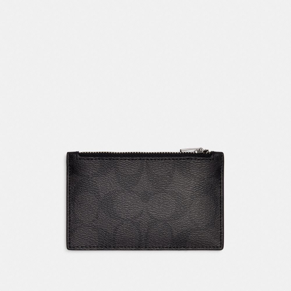 COACH® Outlet Zip Card Case In Signature Canvas