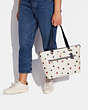 Gallery Tote With Americana Star Print