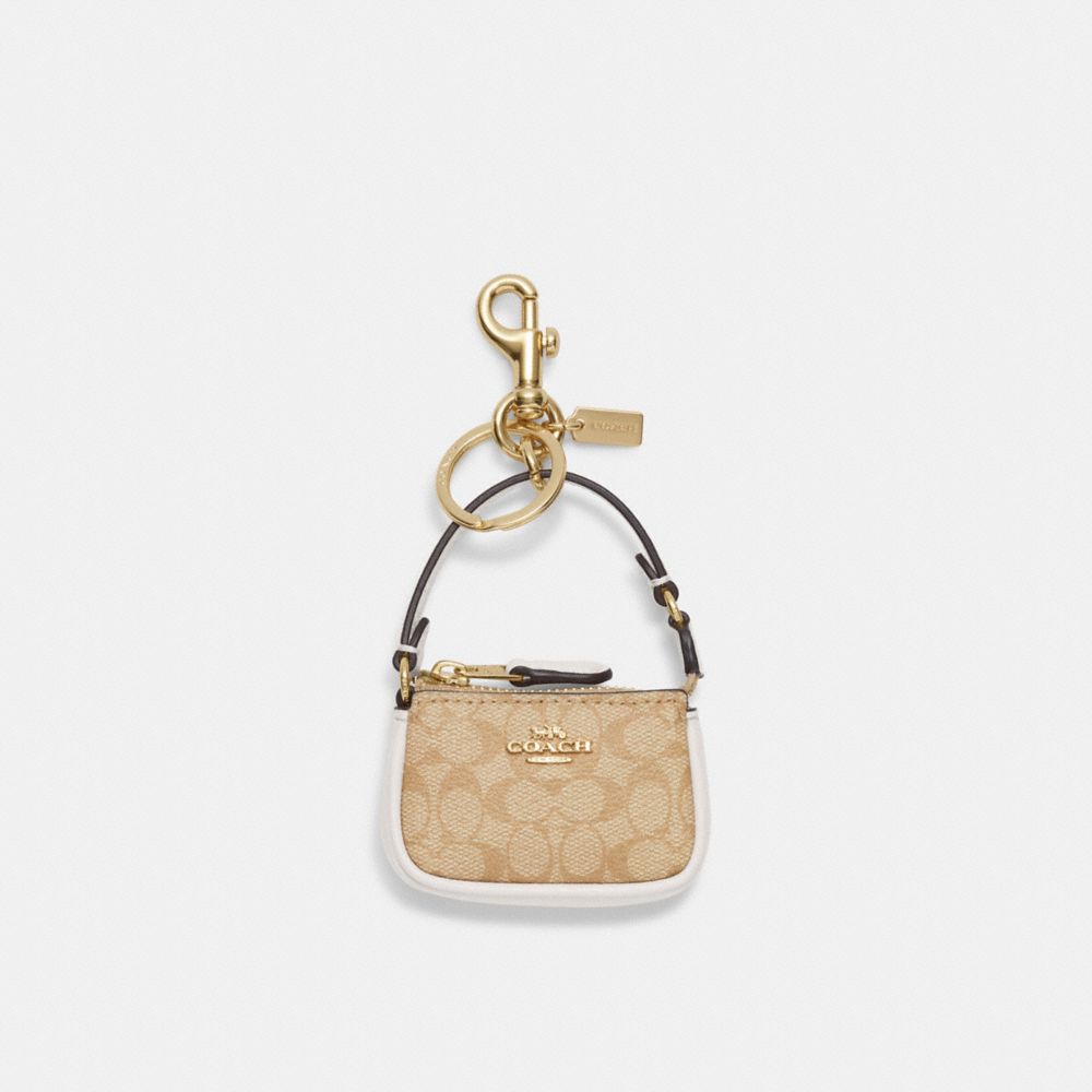 COACH® Outlet | Mini Nolita Bag Charm In Signature Canvas