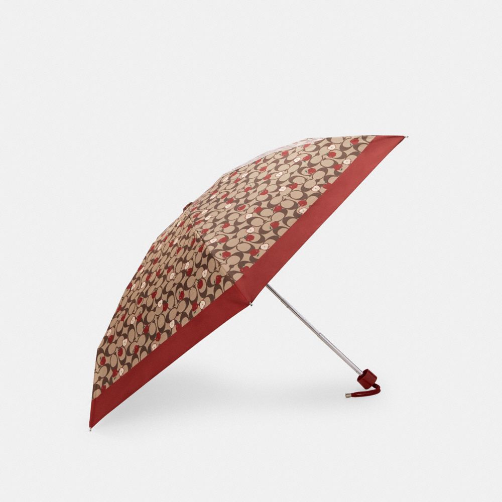COACH® Outlet Uv Protection Mini Umbrella In Signature Apple Print