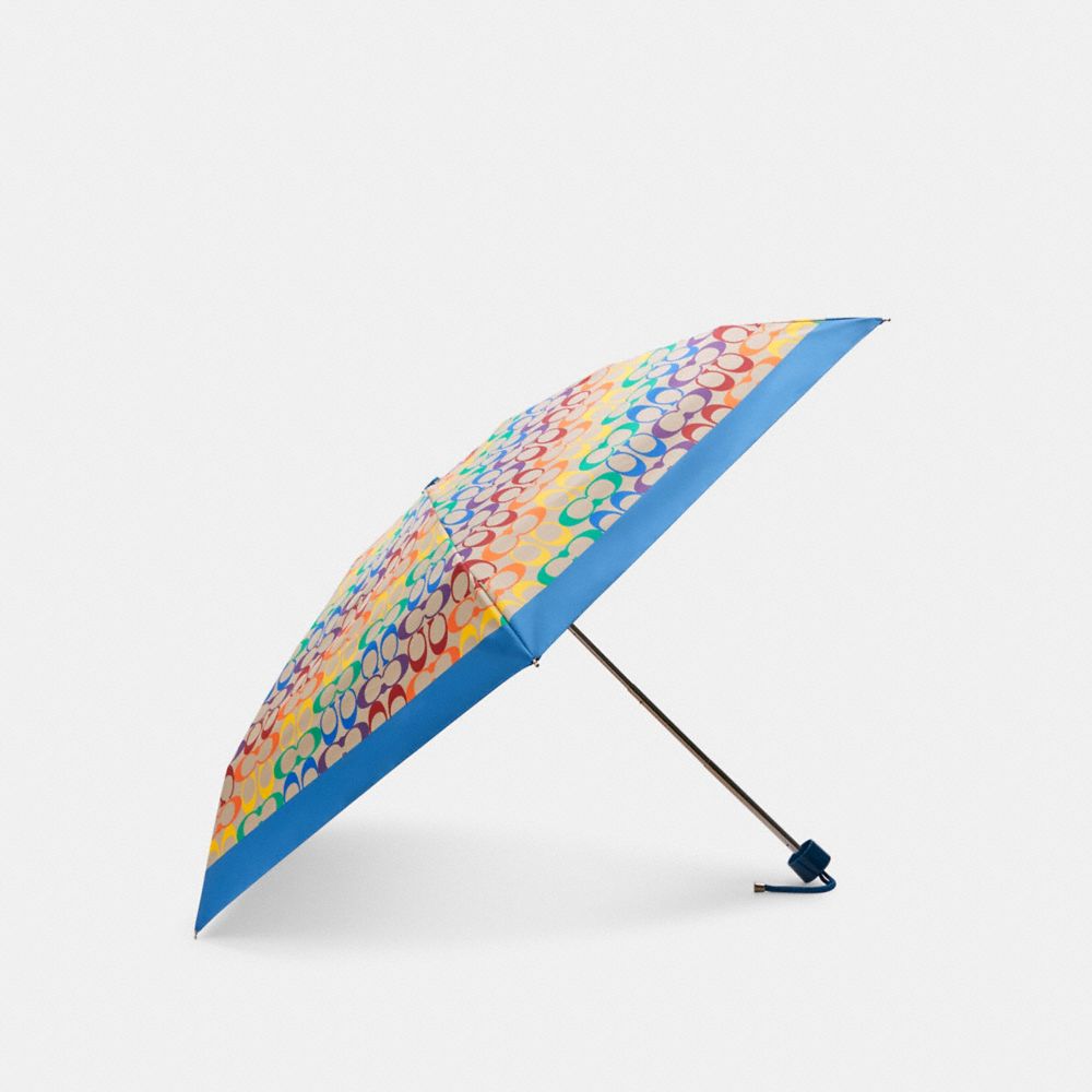 COACH® Outlet Uv Protection Mini Umbrella In Rainbow Signature
