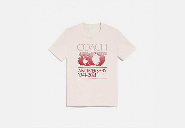 Coach 80th Anniversary T Shirt In Organic Cotton
