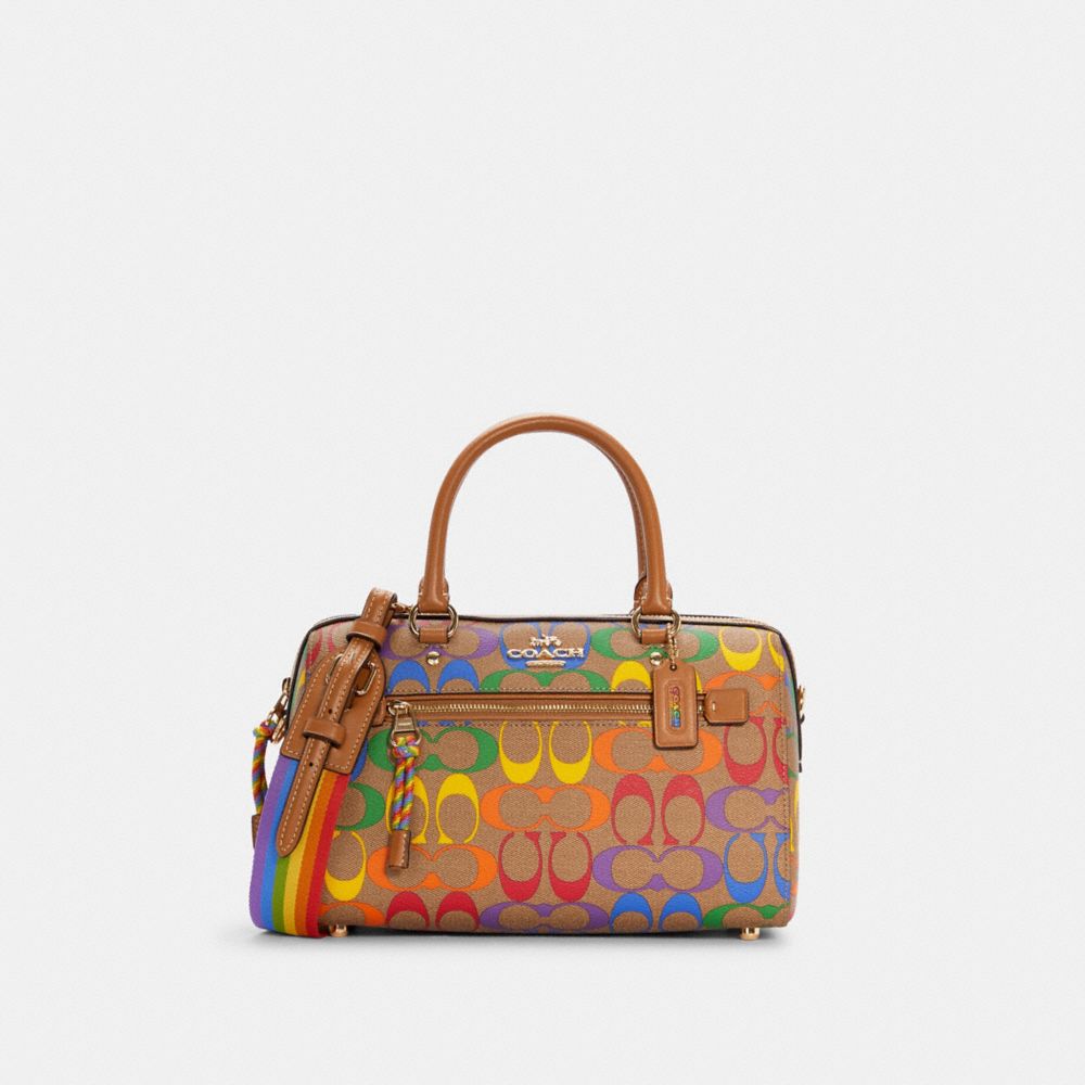 JAMIE CAMERA BAG IN RAINBOW SIGNATURE CANVAS