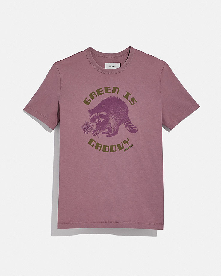 CoachGreen Is Groovy T Shirt In Organic Cotton