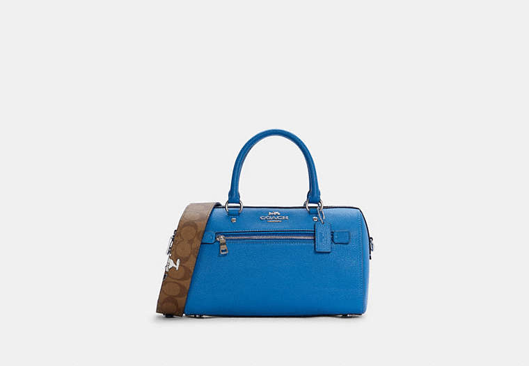 Coach X Peanuts Rowan Satchel With Snoopy Print Strap Coach X Peanuts Rowan Satchel With Snoopy Print Strap