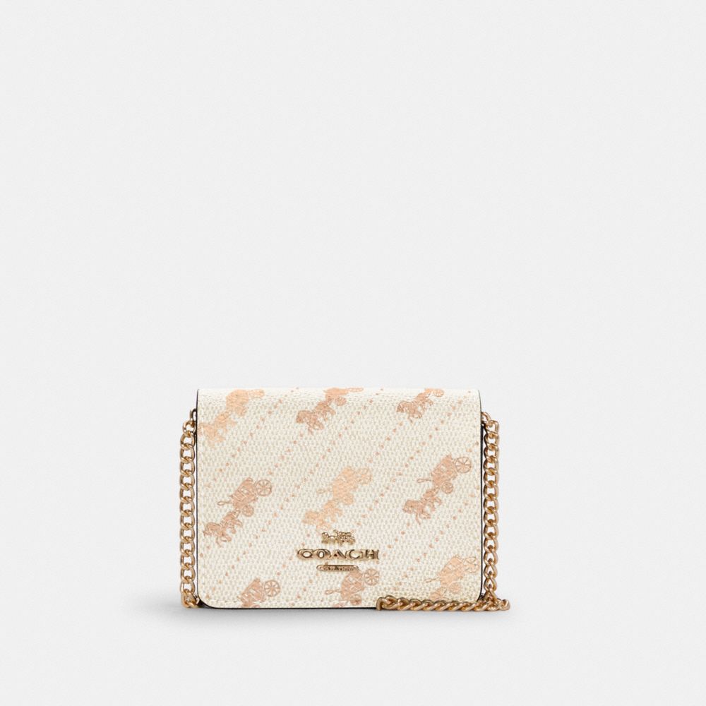COACH® Outlet Mini Wallet With Horse And Carriage Dot Print