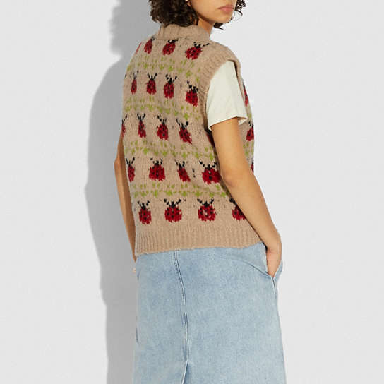 COACH®: Lady Bug Sweater